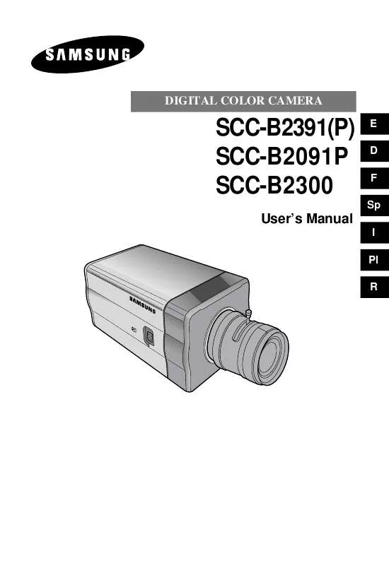 Mode d'emploi SAMSUNG SCC-B2391P