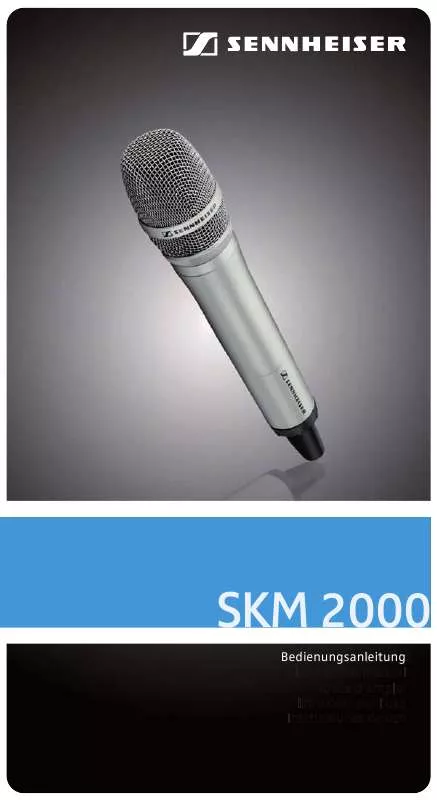 Mode d'emploi SENNHEISER SKM 2000