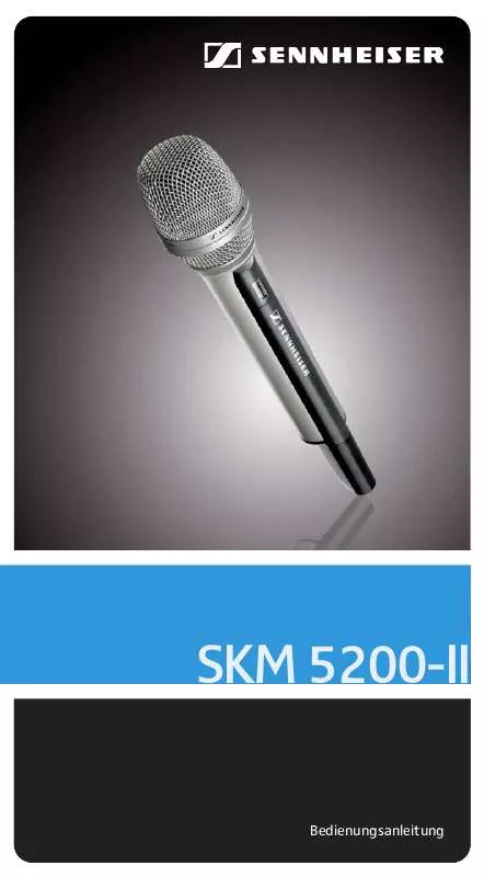 Mode d'emploi SENNHEISER SKM 5200-II