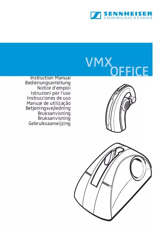 Mode d'emploi SENNHEISER VMX OFFICE
