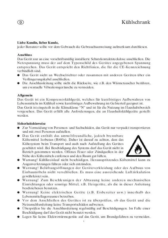 Mode d'emploi SEVERIN TISCHKÜHLSCHRANK KS 9817 WEIß