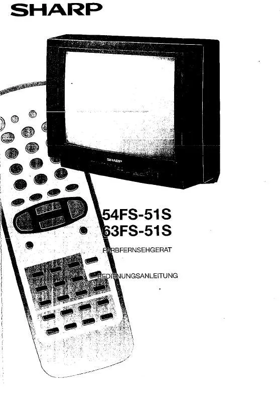 Mode d'emploi SHARP 54FS-51S