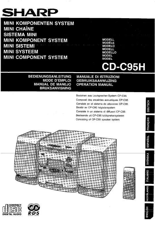Mode d'emploi SHARP CD-C95H
