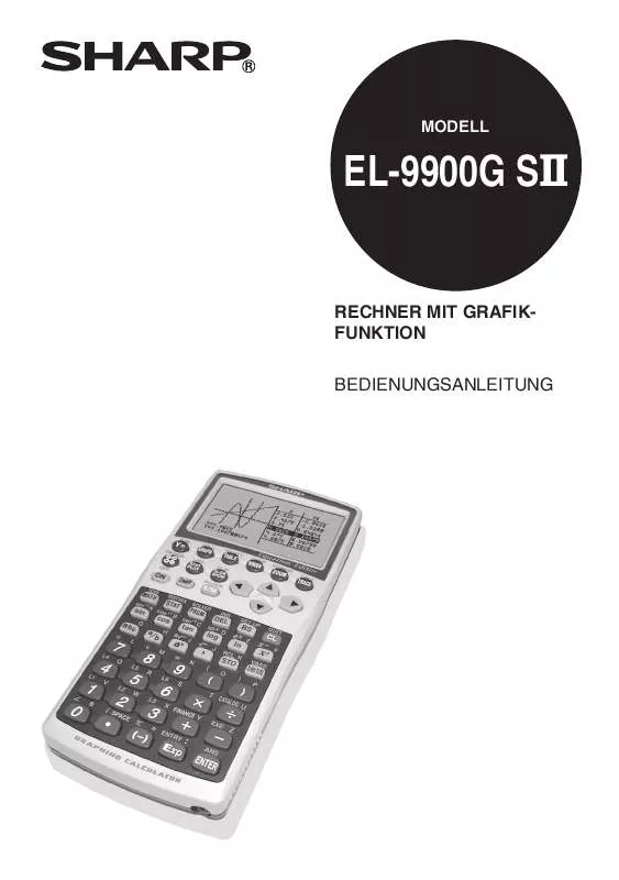 Mode d'emploi SHARP EL-9900G SII