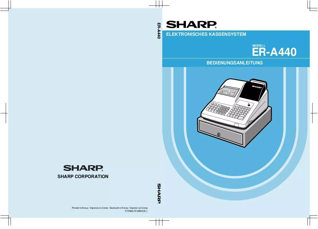 Mode d'emploi SHARP ER-A440