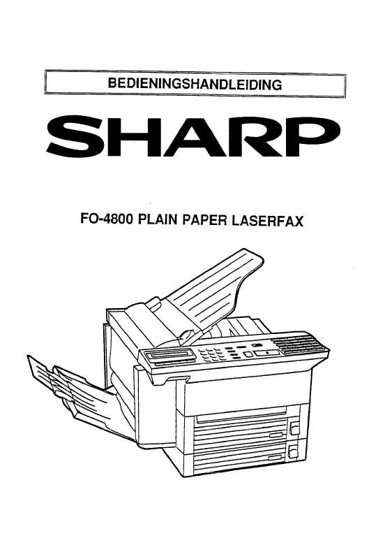 Mode d'emploi SHARP FO-4800