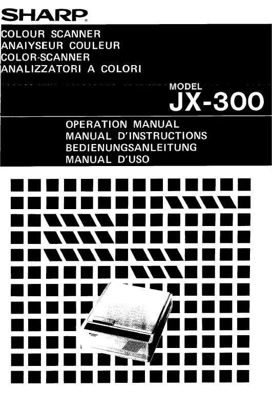 Mode d'emploi SHARP JX-300