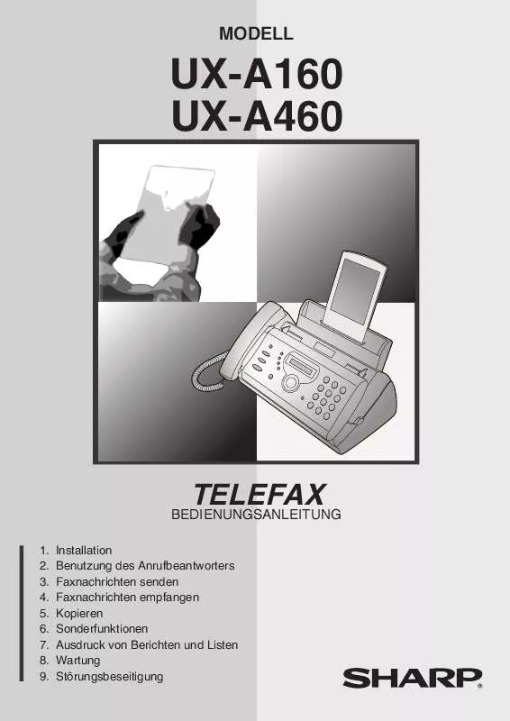 Mode d'emploi SHARP UX-A160
