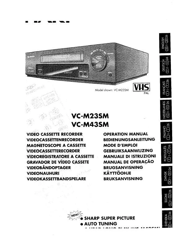 Mode d'emploi SHARP VC-M23GM