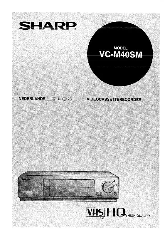 Mode d'emploi SHARP VC-M40SM