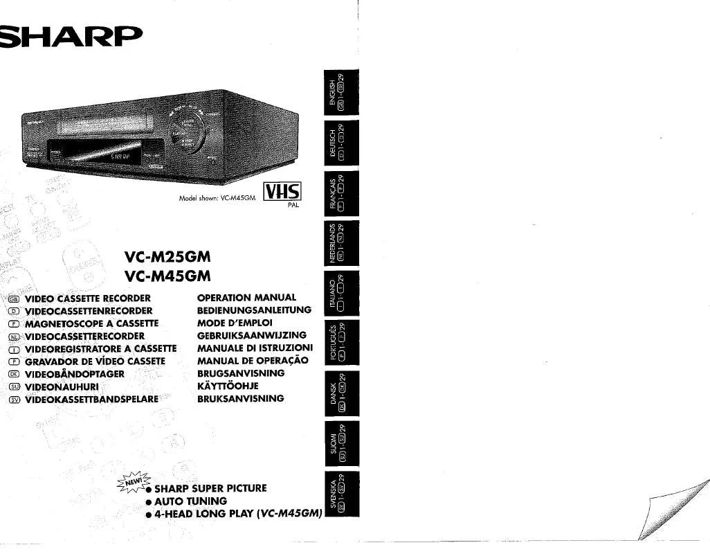 Mode d'emploi SHARP VC-M25GM