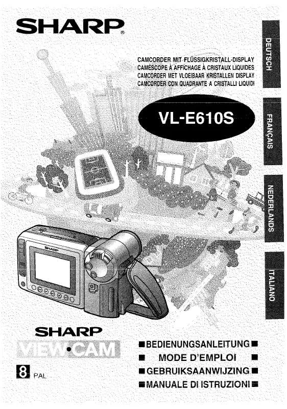 Mode d'emploi SHARP VL-E610S