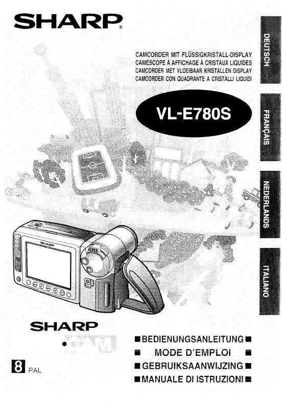 Mode d'emploi SHARP VL-E780S