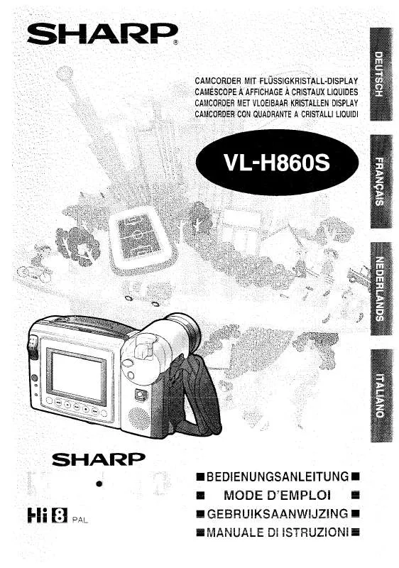 Mode d'emploi SHARP VL-H860S