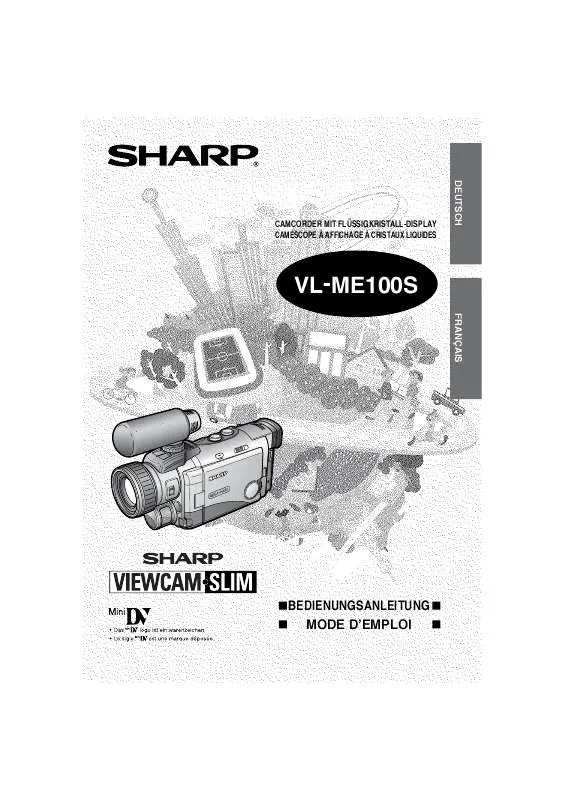 Mode d'emploi SHARP VL-ME100S