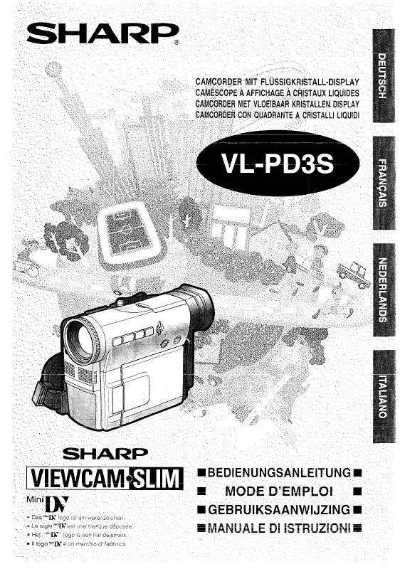 Mode d'emploi SHARP VL-PD3S