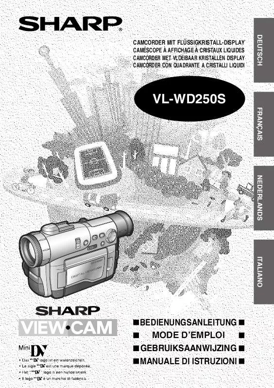Mode d'emploi SHARP VL-WD250S