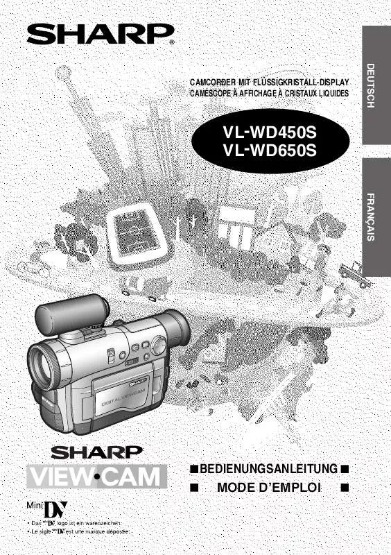 Mode d'emploi SHARP VL-WD450S