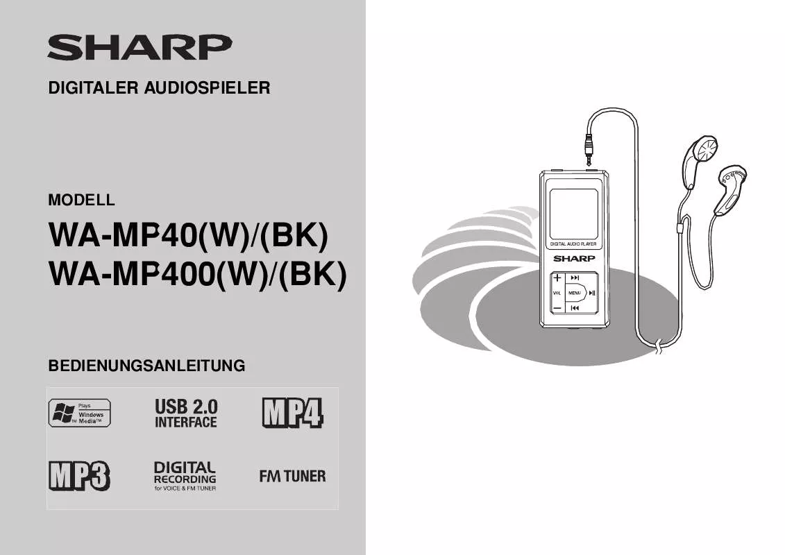 Mode d'emploi SHARP WA-MP40/MP400