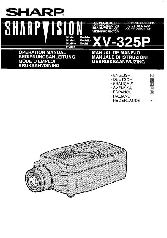 Mode d'emploi SHARP XV-325P
