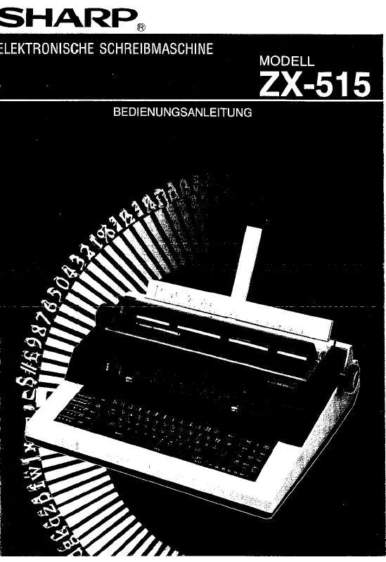Mode d'emploi SHARP ZX-515