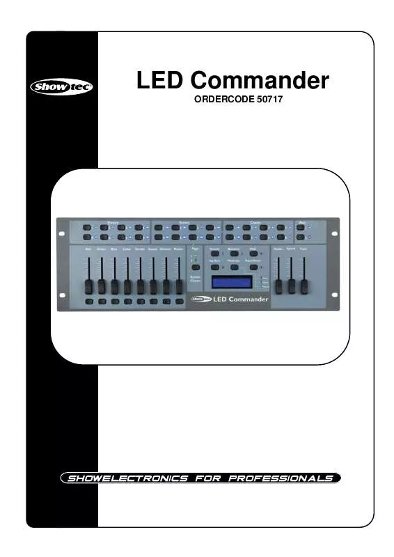 Mode d'emploi SHOWTEC LED COMMANDER 50717