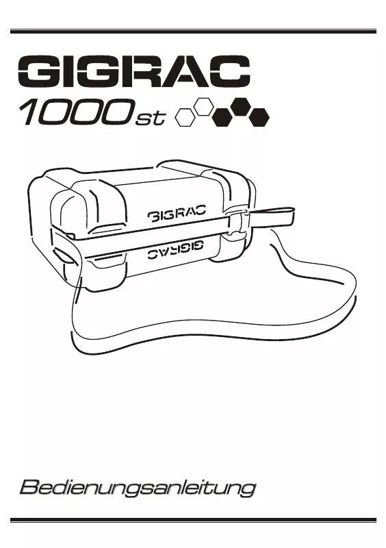 Mode d'emploi SOUNDCRAFT GIGRAC 1000ST
