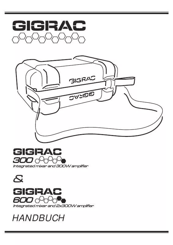 Mode d'emploi SOUNDCRAFT GIGRAC 300