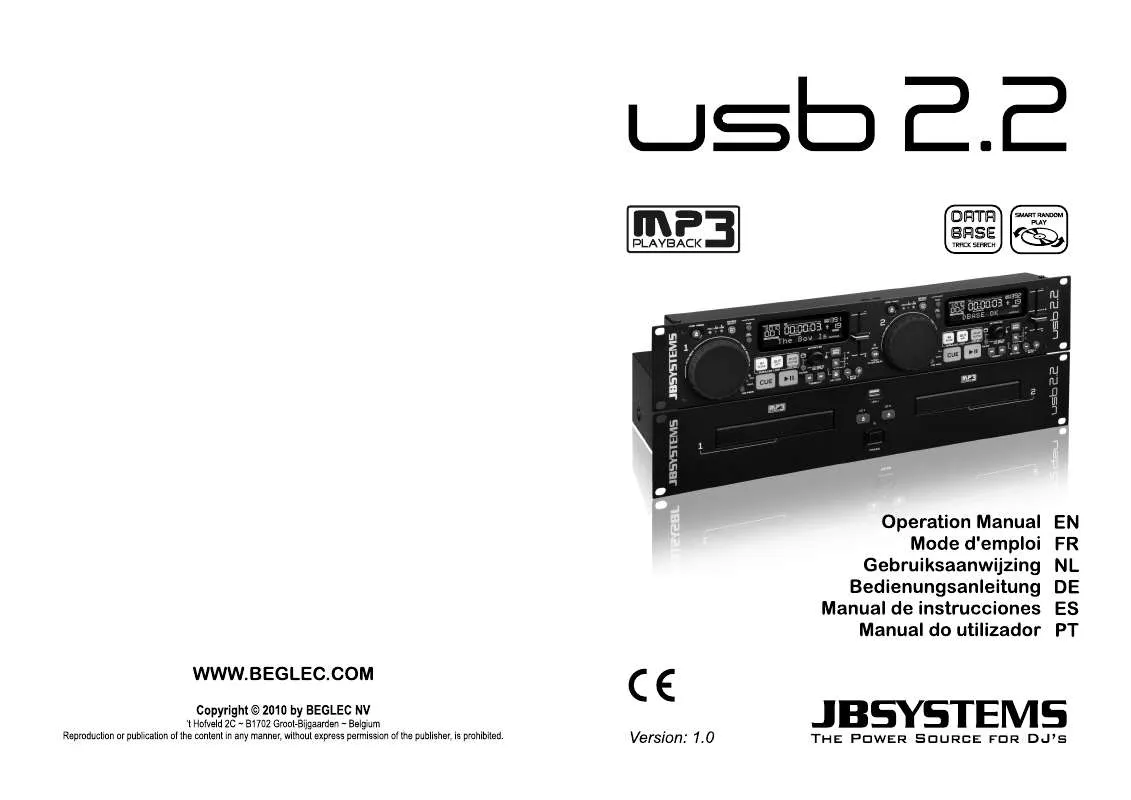 Mode d'emploi SYNQ AUDIO RESEARCH USB 2.2
