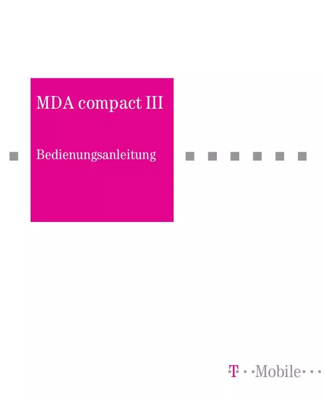 Mode d'emploi T-MOBILE MDA COMPACT III