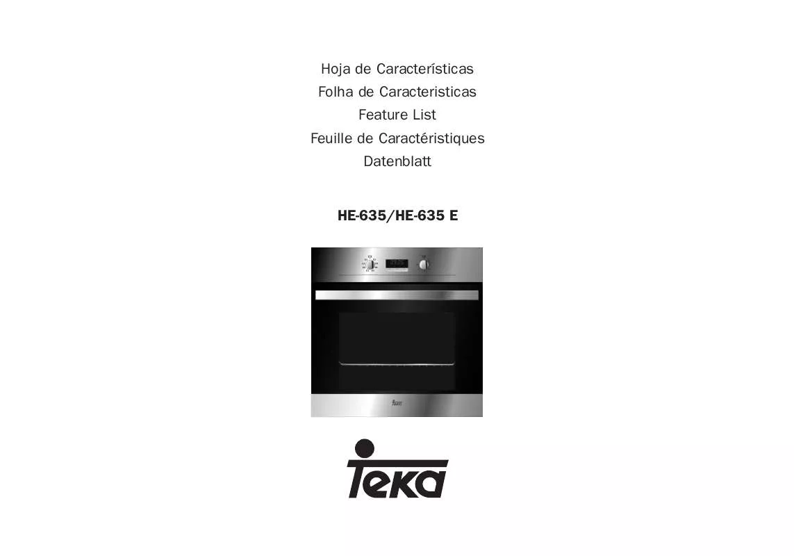 Mode d'emploi TEKA HE-635 E