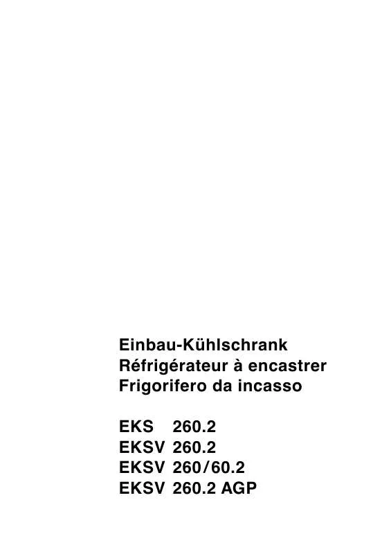 Mode d'emploi THERMA EKSV 260/60.2 L