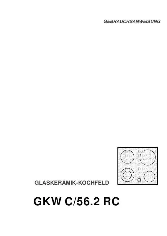 Mode d'emploi THERMA GKW C/56.2 R