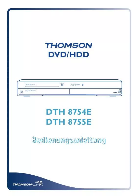 Mode d'emploi THOMSON DTH 8754E