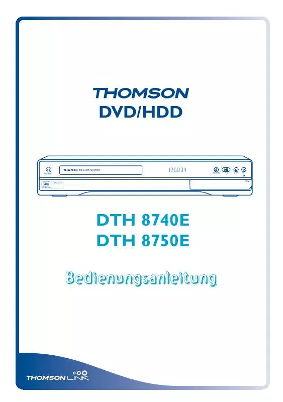Mode d'emploi THOMSON DTH 8750E