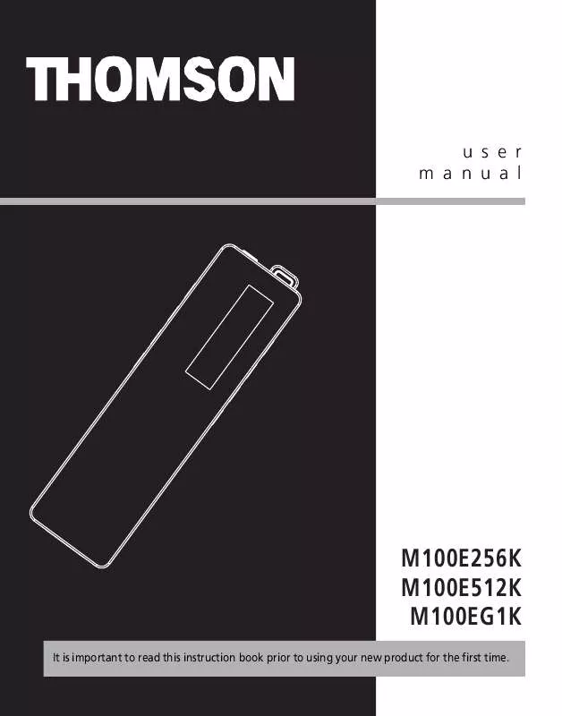 Mode d'emploi THOMSON M100E512K
