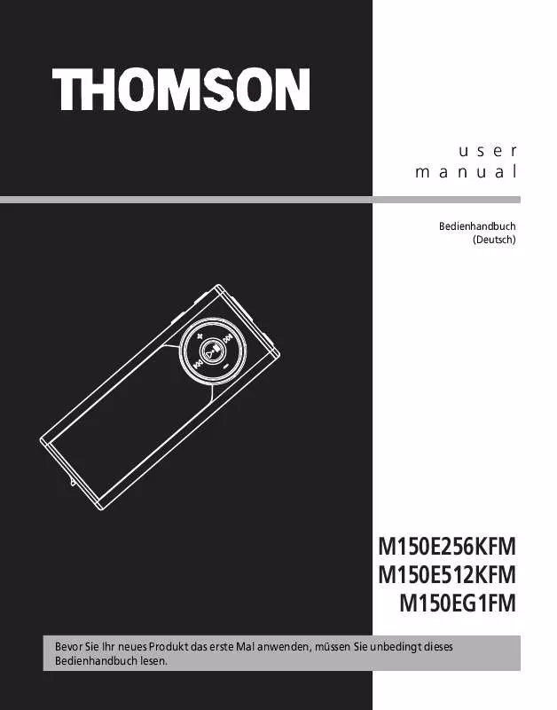 Mode d'emploi THOMSON M150E