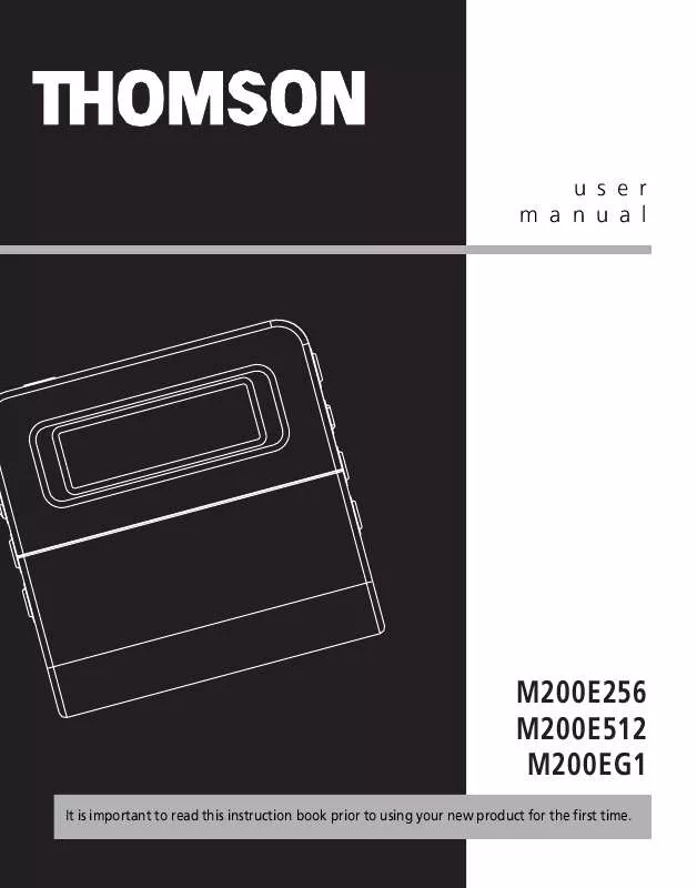 Mode d'emploi THOMSON M200E256