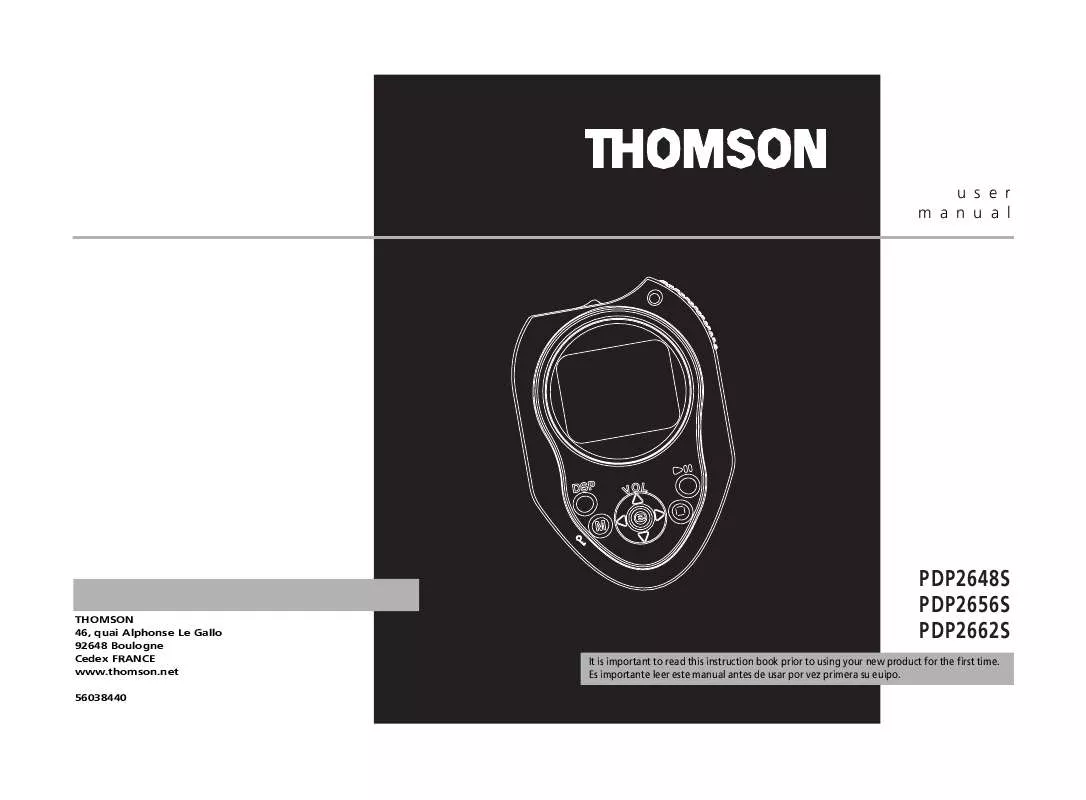 Mode d'emploi THOMSON PDP2648S