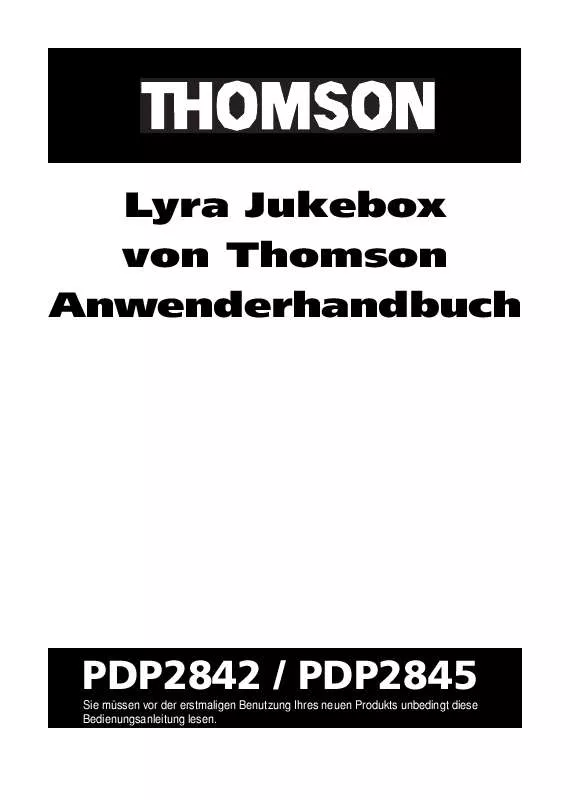 Mode d'emploi THOMSON PDP2845