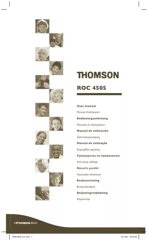 Mode d'emploi THOMSON ROC 4505