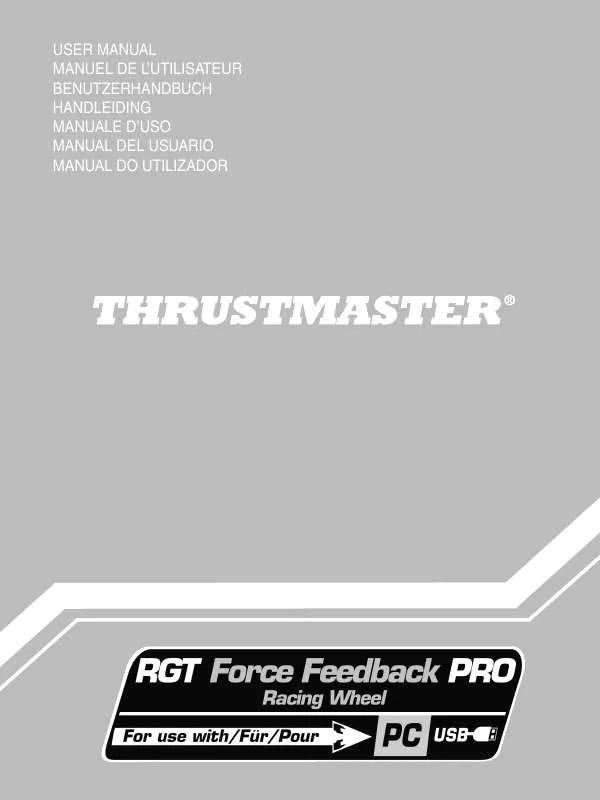 Mode d'emploi TRUSTMASTER RGT PRO EXTRA PEDAL