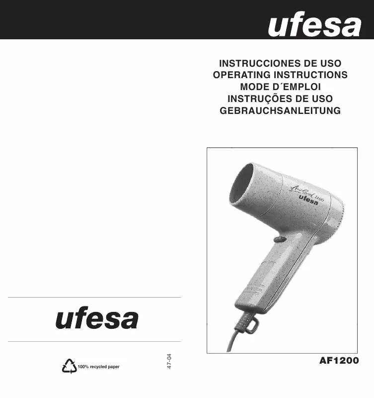 Mode d'emploi UFESA AF1200