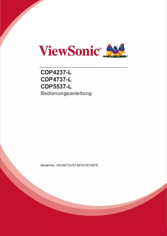 Mode d'emploi VIEWSONIC CDP4237-L
