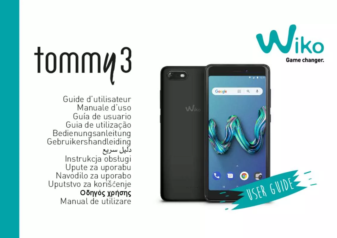 Mode d'emploi WIKO TOMMY 3