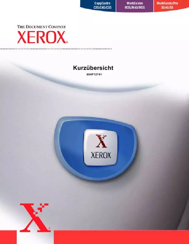 Mode d'emploi XEROX COPYCENTRE C45 DIGITAL COPIER
