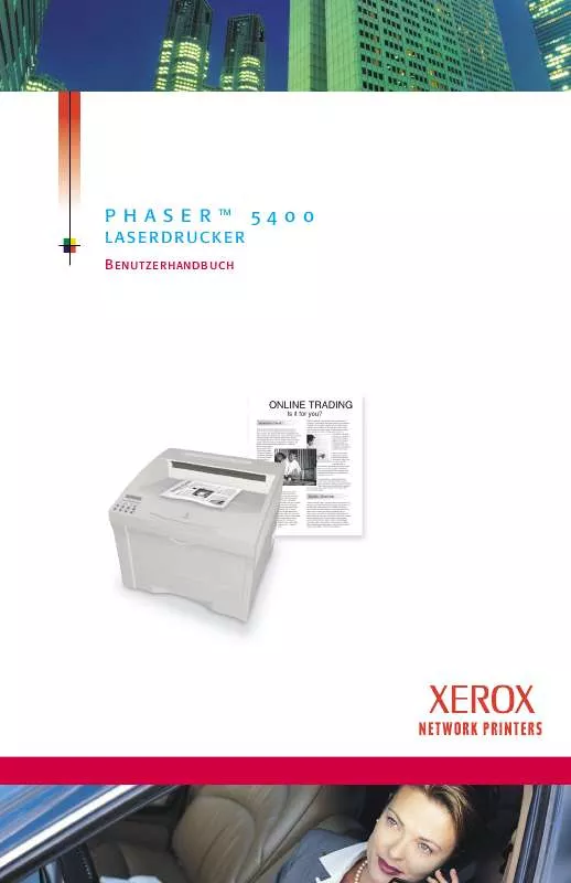 Mode d'emploi XEROX PHASER 5400