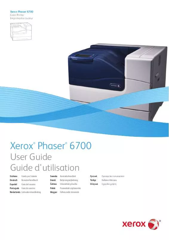 Mode d'emploi XEROX PHASER 6700