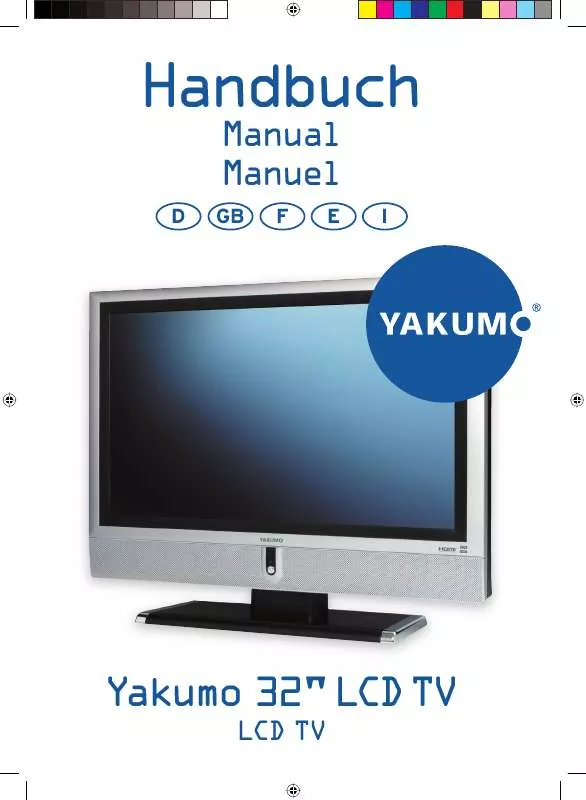 Mode d'emploi YAKUMO 32 LCD TV 81J
