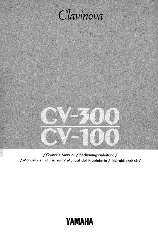 Mode d'emploi YAMAHA CV-300-CV-100